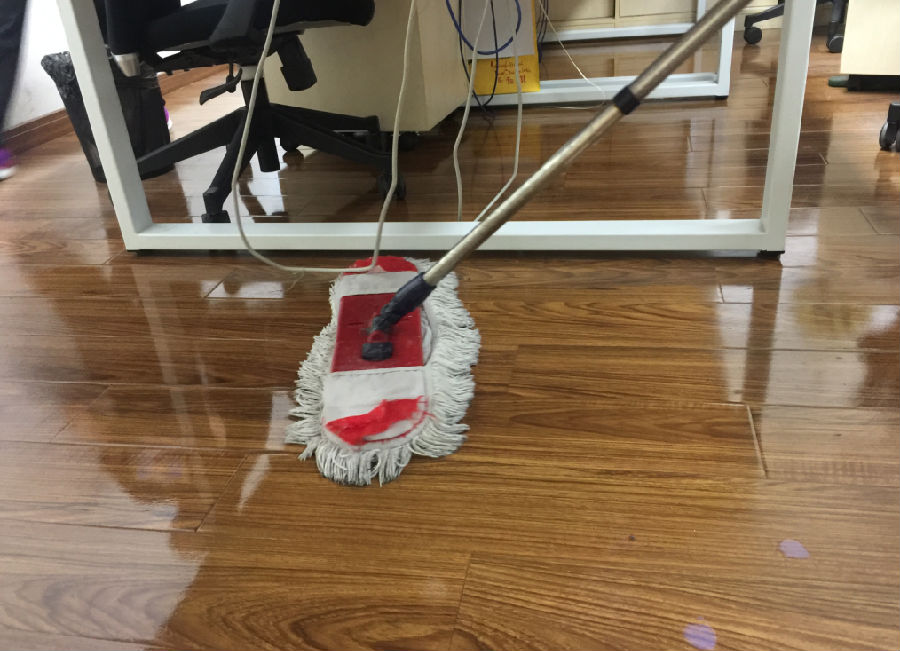 龙州县木地板保洁案例